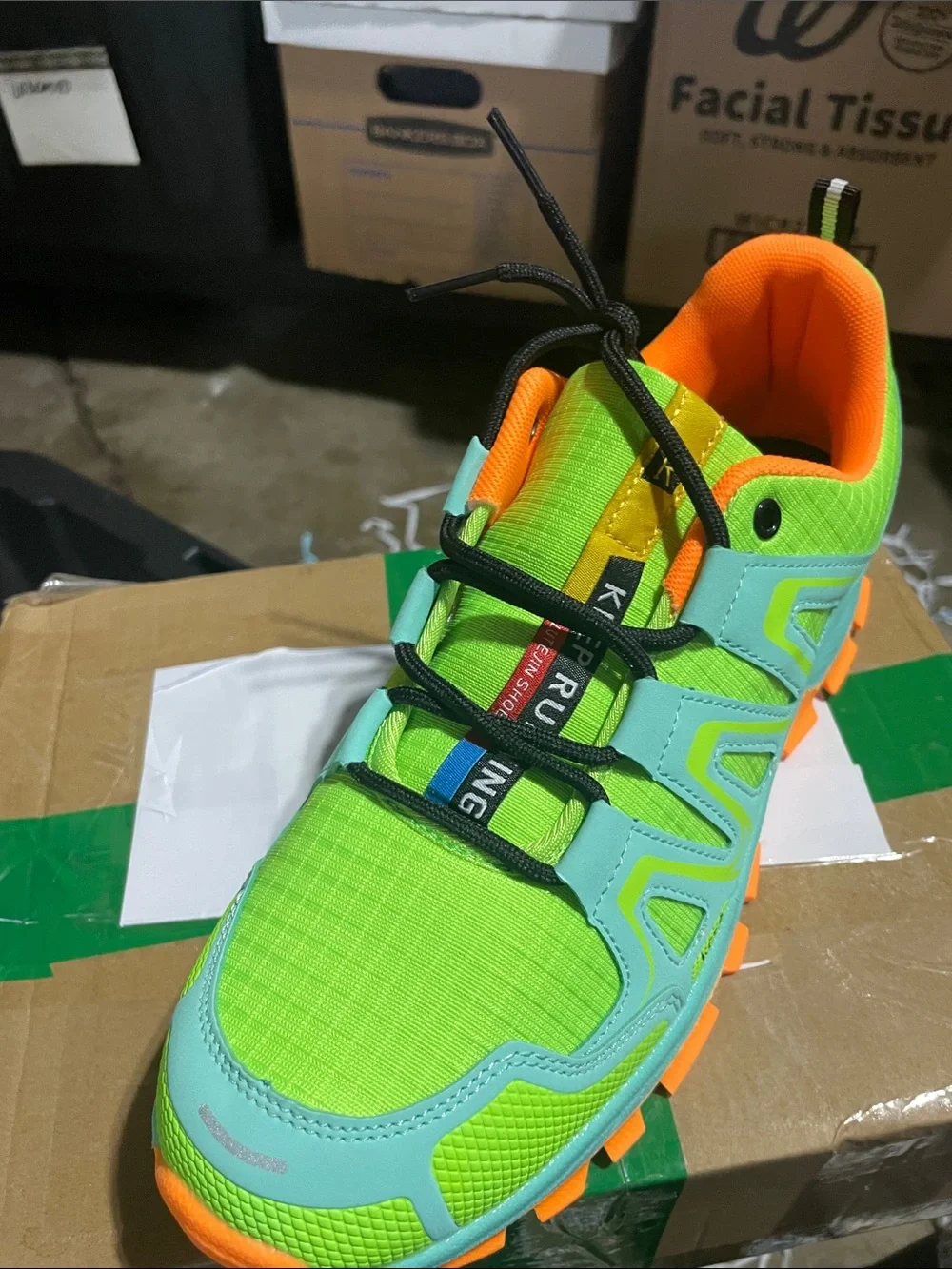 Bakers Neon Green & Orange Women’s Athletic Sneakers